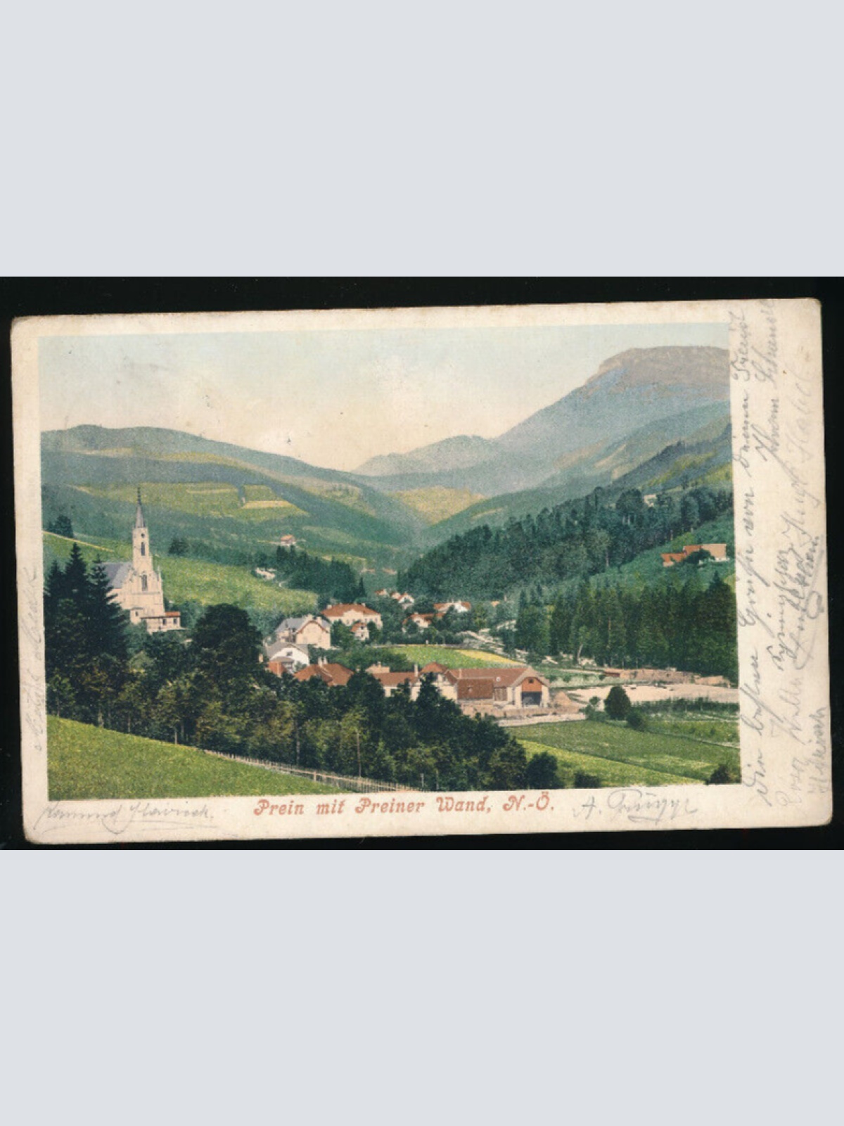 AK aus Prein mit Preiner Wand Niederösterreich (4951)