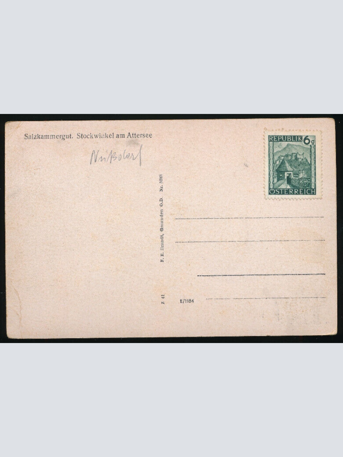 AK aus Stockwinkel am Attersee Oberösterreich (4877)