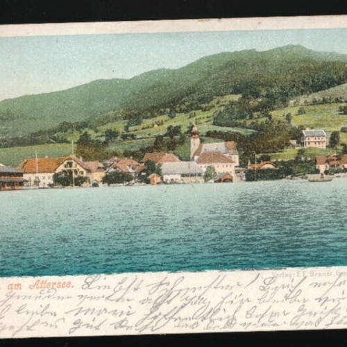 AK aus Unterach am Attersee Oberösterreich (4871)