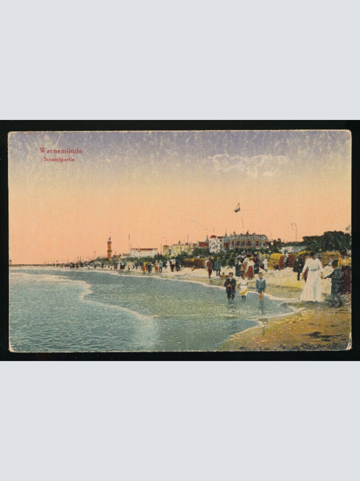 AK aus Warenmünde Strandpartie Mecklenburg - Vorpommern (4516)