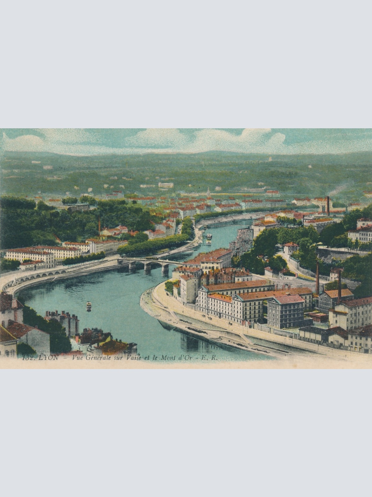 AK, Lyon, Vue Generale sur Vaise et le Mont d'Or, Frankreich (S781)
