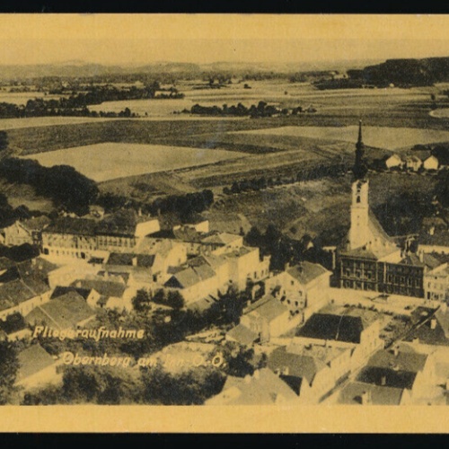 AK aus Obernberg am Inn Fliegeraufnahme Oberösterreich (4801)