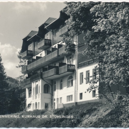 AK, Höhenkurort Semmering, Kurhaus Dr. Stühlinger, Niederösterreich (S814)