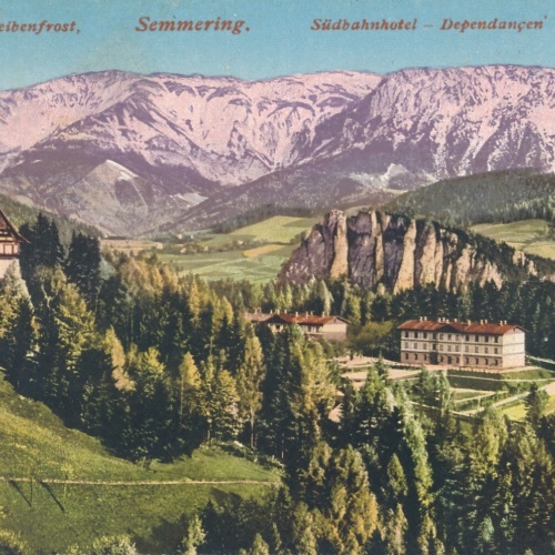 AK, Semmering, Südbahnhotel, Villa Leibenfrost, Niederösterreich (S816)