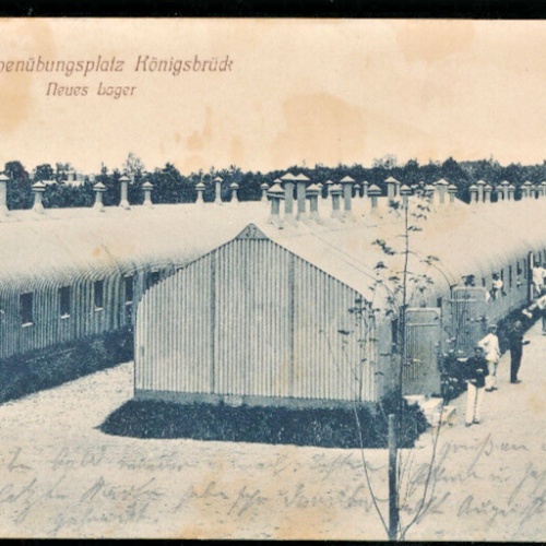 AK vom Truppenübungsplatz Königsbrück neues Lager Sachsen (4522)