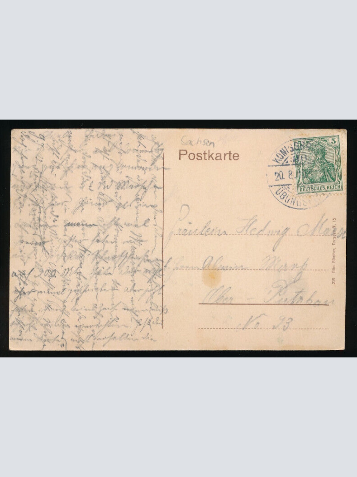 AK vom Truppenübungsplatz Königsbrück neues Lager Sachsen (4522)