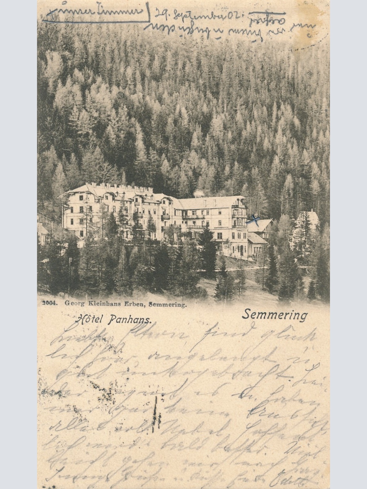 AK, Hotel Panhans, Semmering, Niederösterreich (S801)