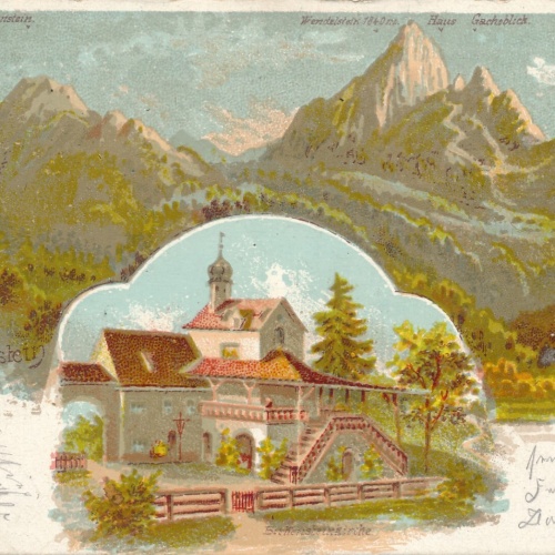 AK, Gruß aus Birkenstein, Fischbachau, Bayern (S489)