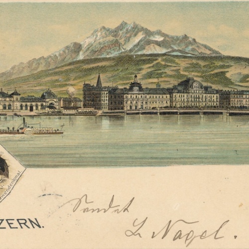 AK, Gruß aus Luzerm, Schweiz, Löwendenkmal (S493)