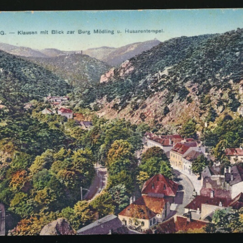 AK aus Mödling mit Husarentempel Niederösterreich (4764)