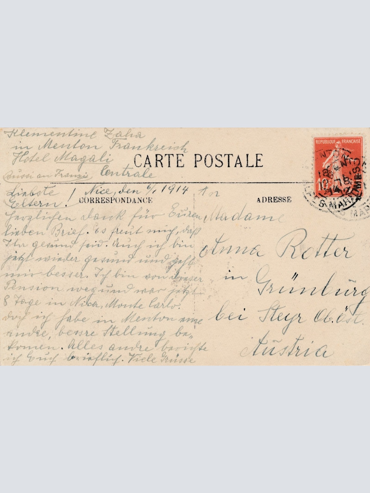 AK, Nice, Le Jardin Public, Frankreich (S757)