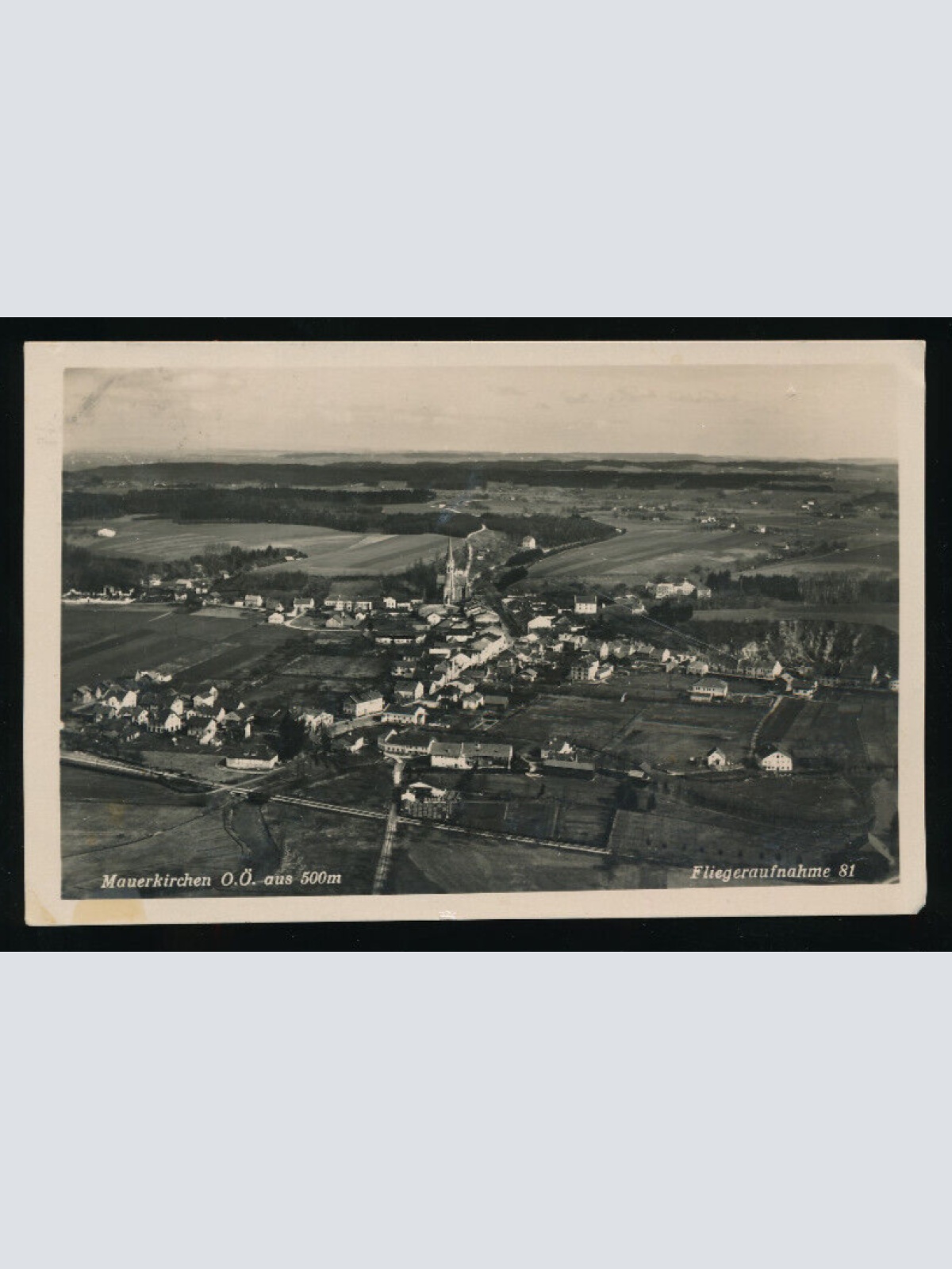 AK aus Mauerkirchen Fliegeraufnahme Oberösterreich (4992)