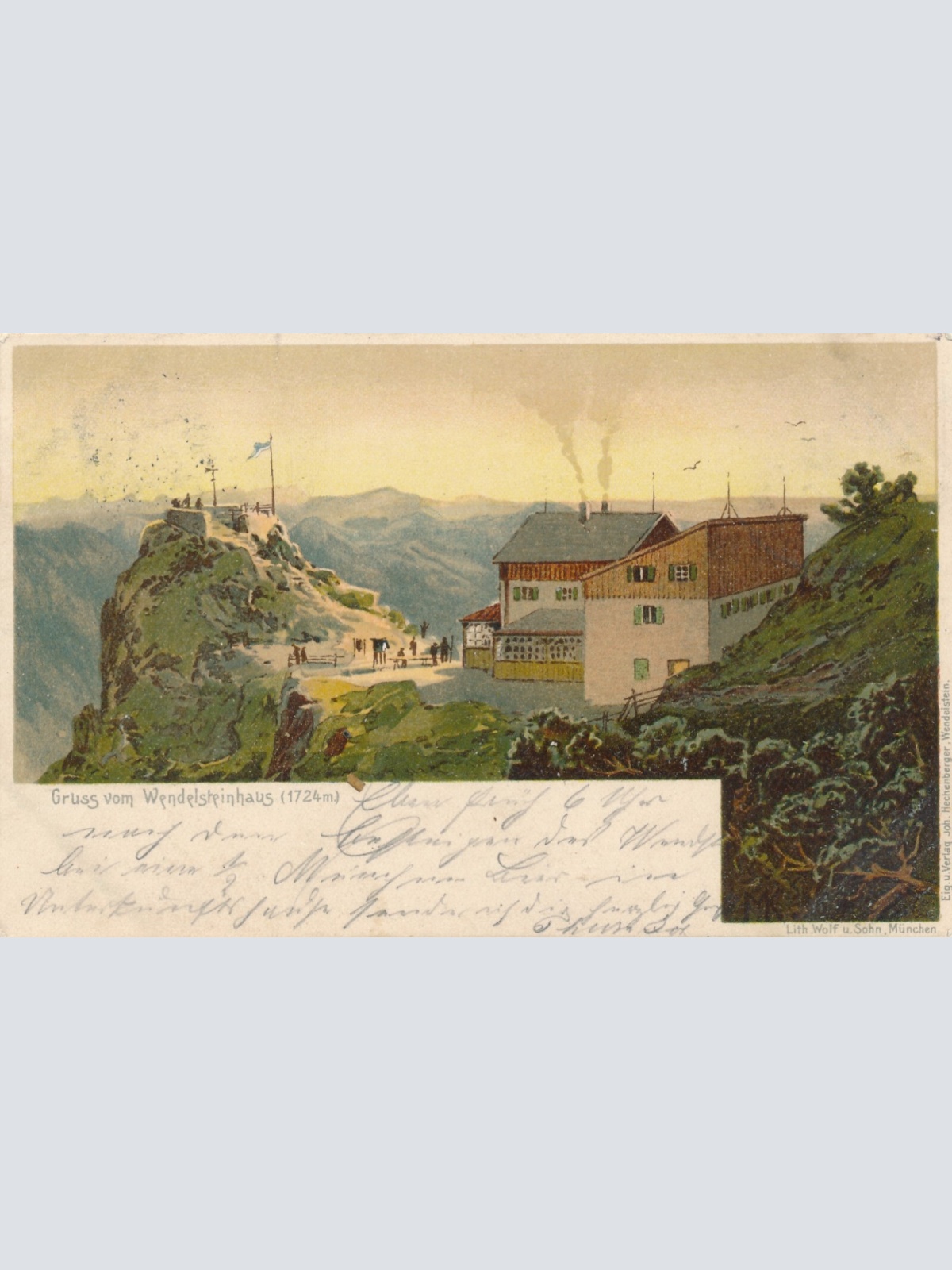 AK, Gruß vom Wendelsteinhaus, Bayern, Deutschland (S506)