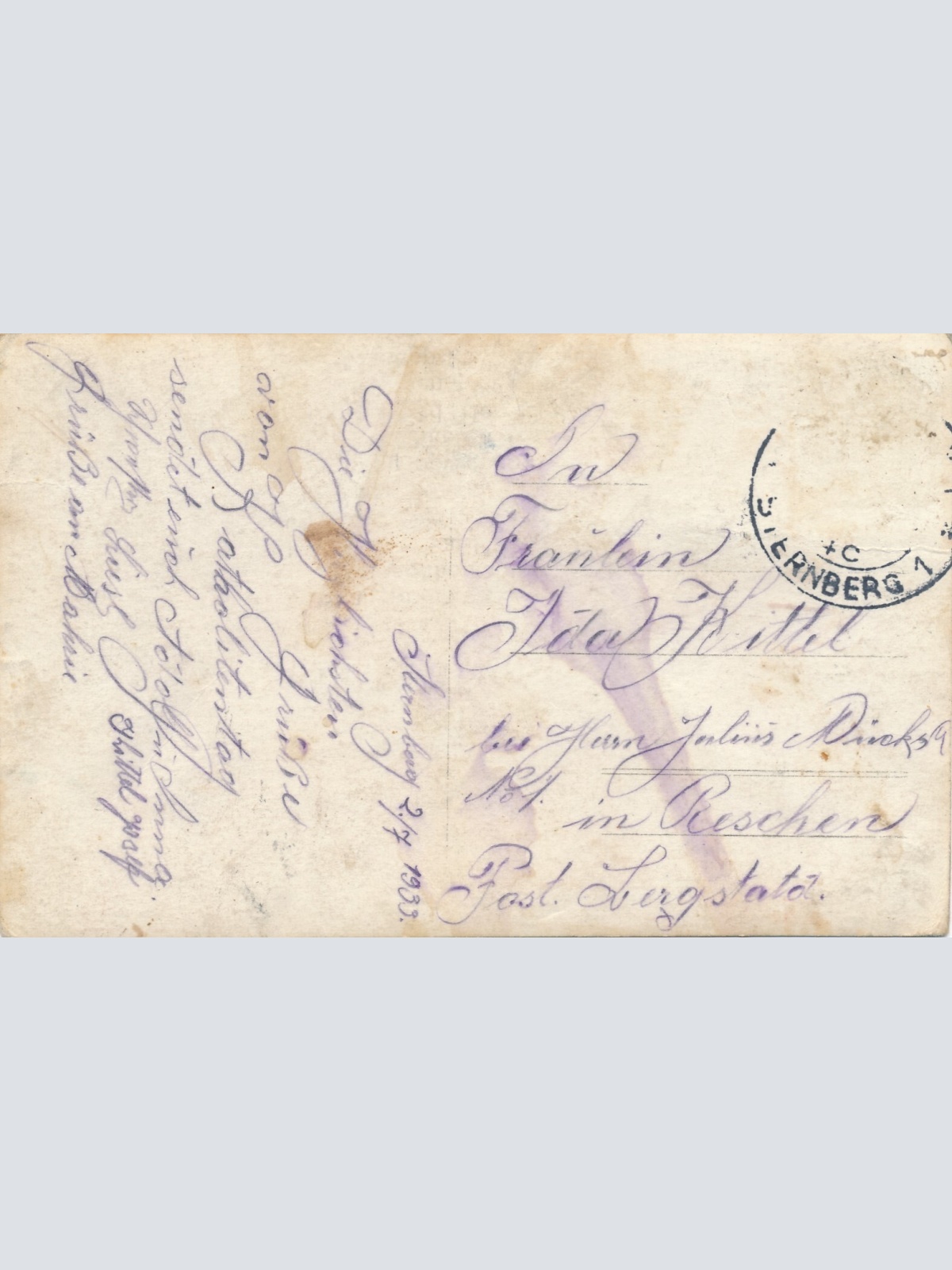 AK, Stadtpark - Sternberg, Šternberk, Tschechien (S873)