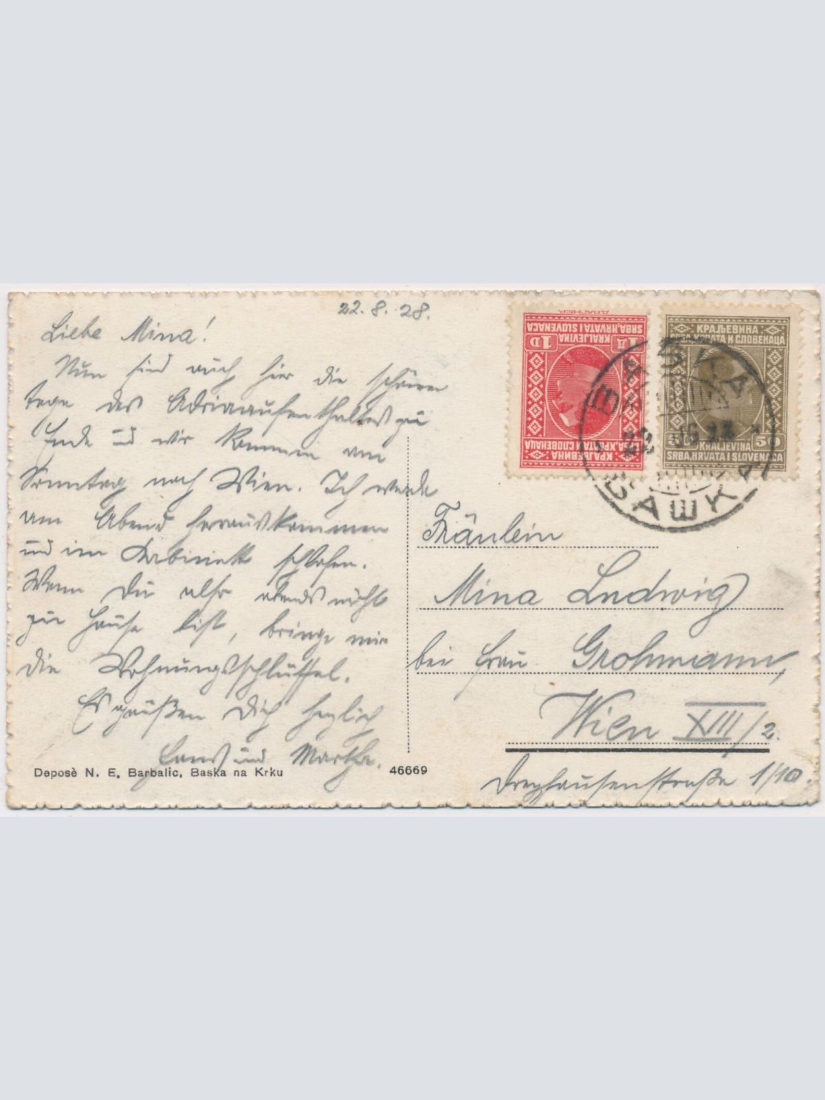 AK, Kroatien, Baška na Krku (S852)