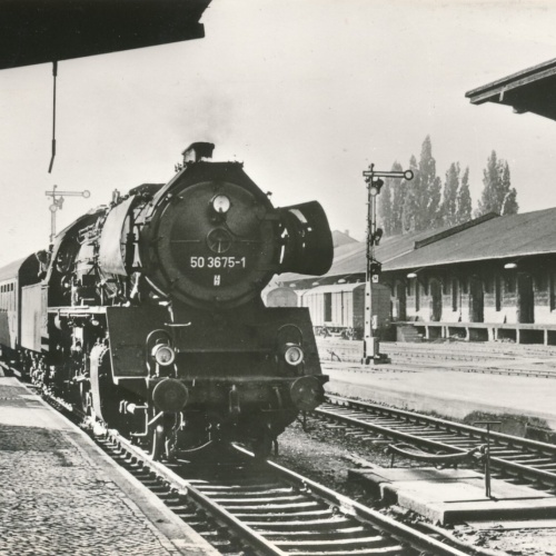 AK, Dampflokomotiven im Einsatz Baureihe 50.35-37, P9536 Einfahrt (S861)