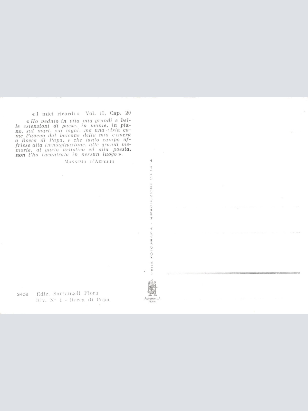 AK, Rocca di Papa, Panorama, Italien (S900)