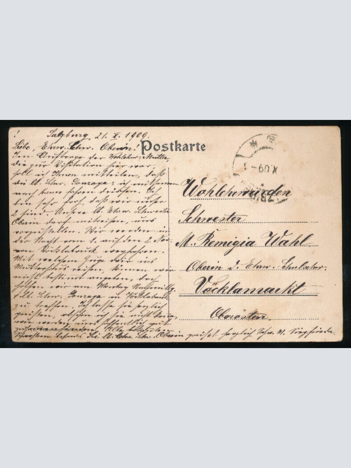 AK aus Salzburg 1909 (5101)