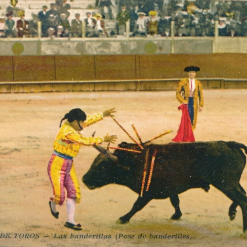 AK, Corrida de Toros, las banderillas, Stierkampf (S827)