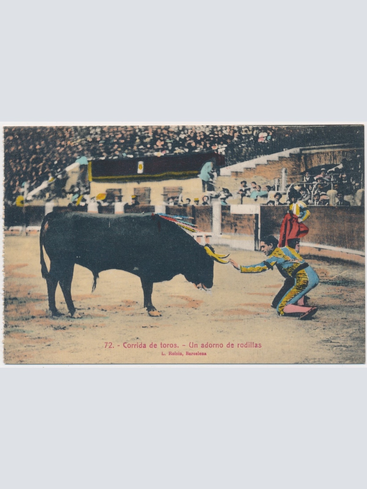 AK, Corrida de Toros, Stierkampf, Un adorno de rodillas (S838)