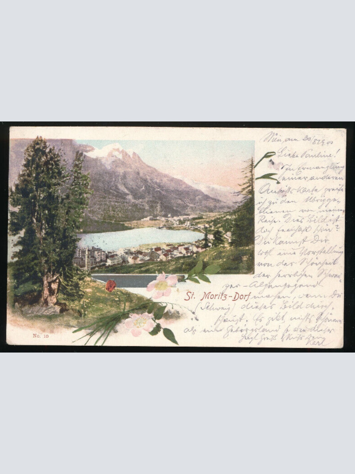 AK aus St. Moritz - Dorf (4889)