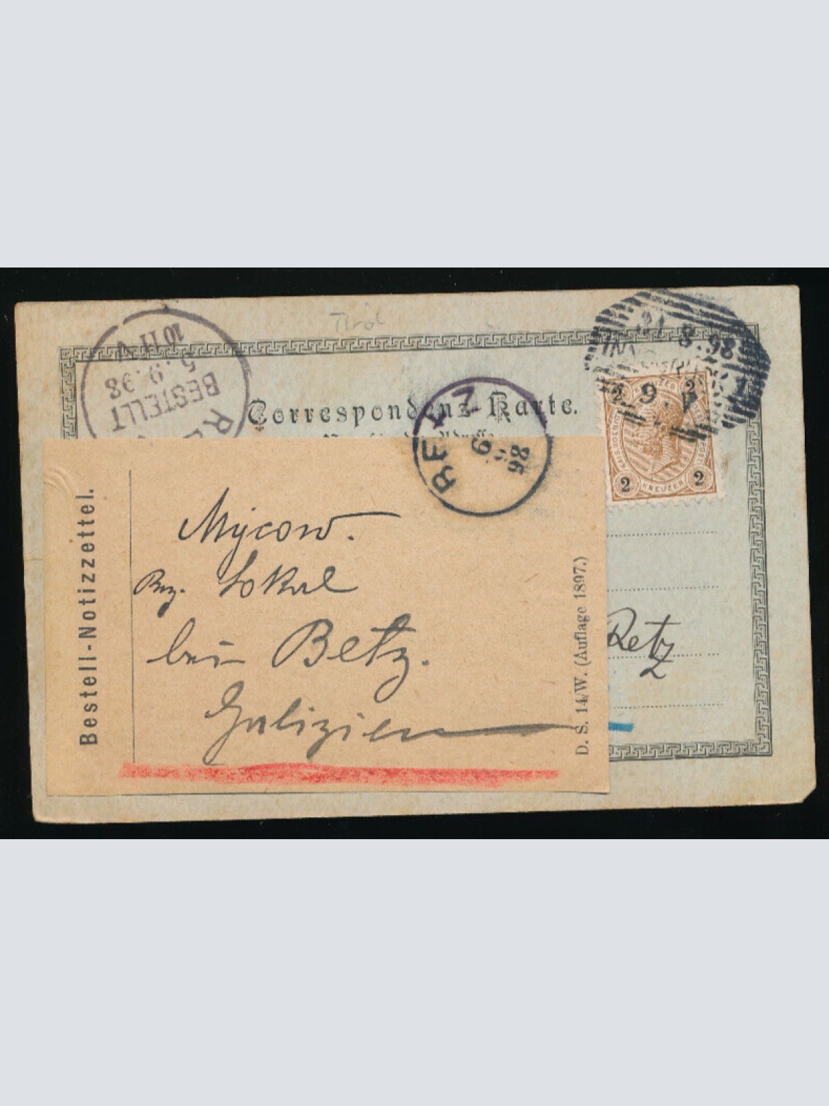 Mondschein - Karte gruss aus Innsbruck Tirol (4940)