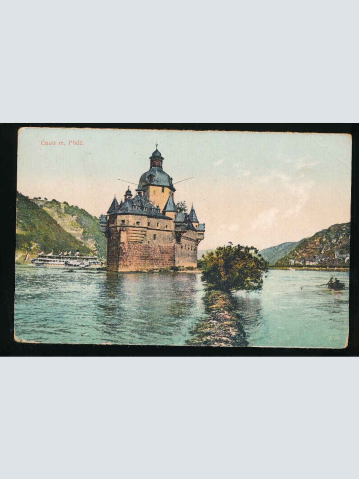 AK aus Caub m . Pfalz Rheinland - Pfalz (5204)