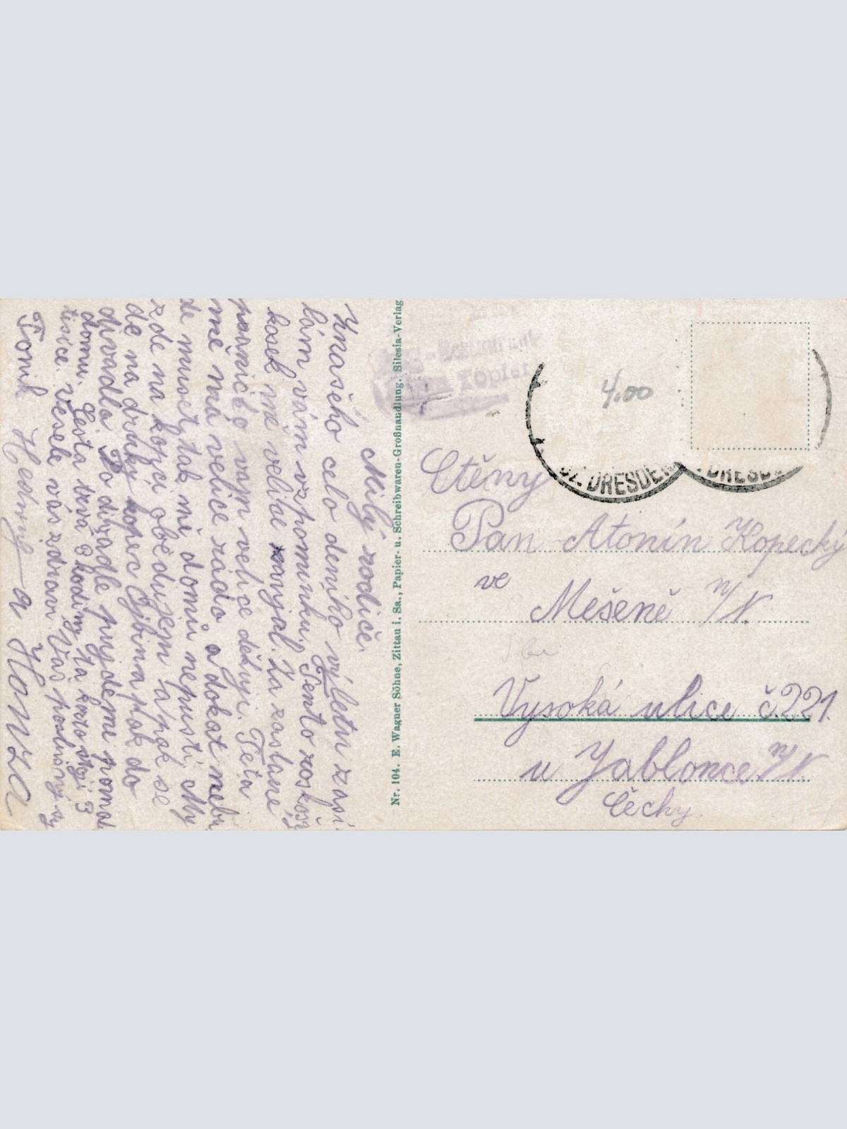 AK, Gruß vom Töpfer, Felsentor, Wackelstein, Töpferbaude (S1005)