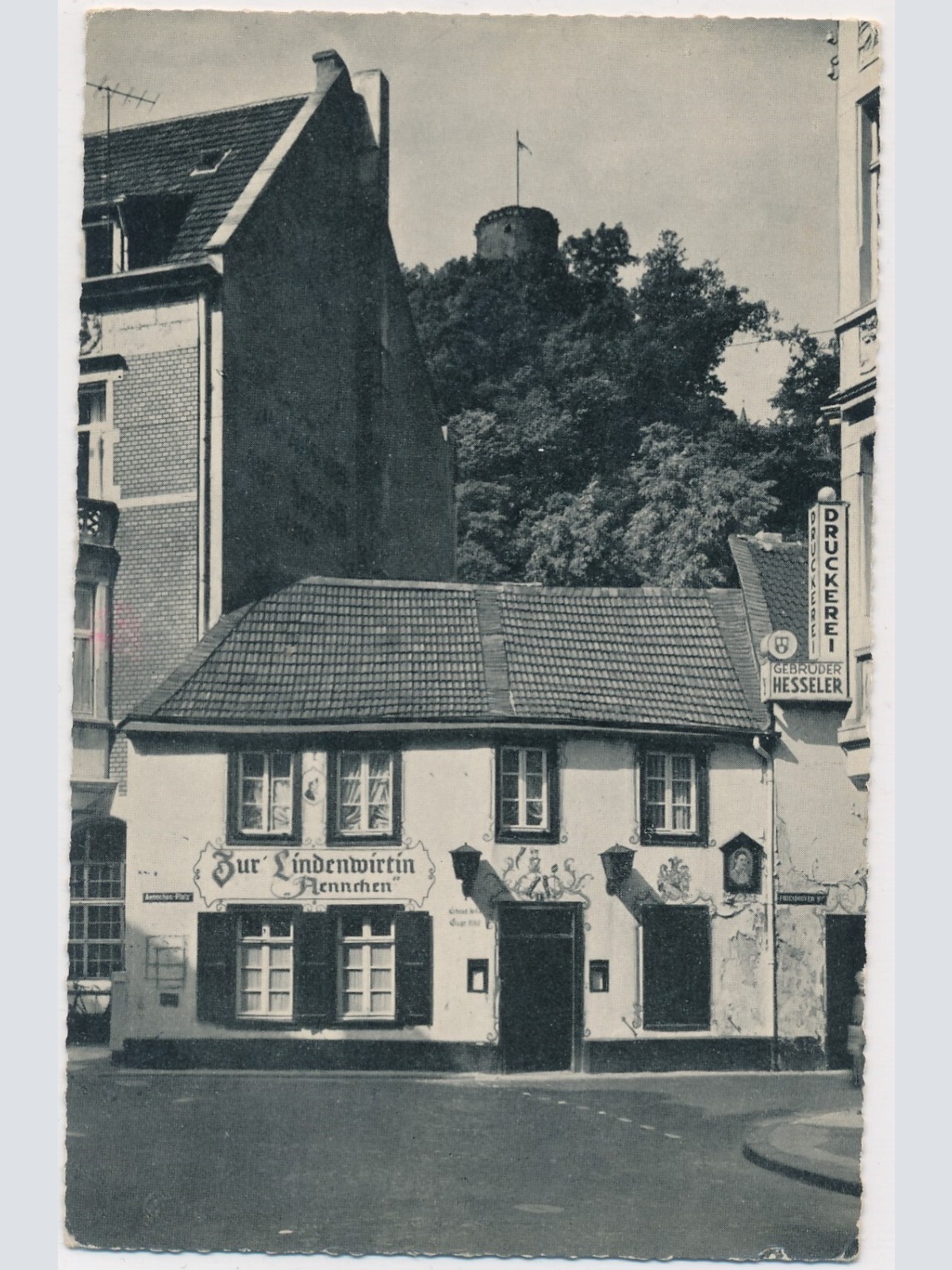 AK, Zur Lindenwirtin Aennchen, Bad Godesberg, Nordrhein-Westfalen (S1001)