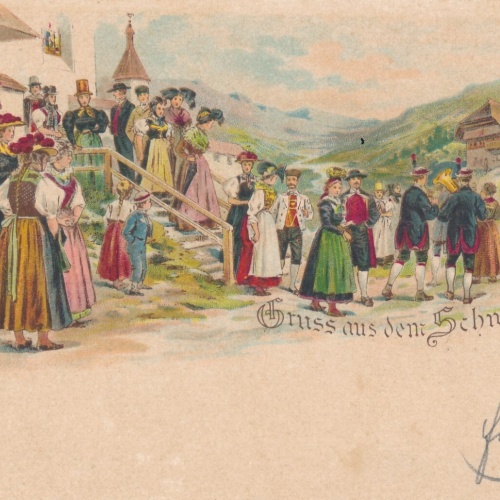 AK, Gruß aus dem Schwarzwald, Baden-Württemberg (S732)