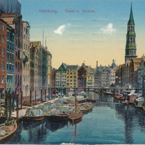 AK, Hamburg, Fleet b. Grimm (S1028)