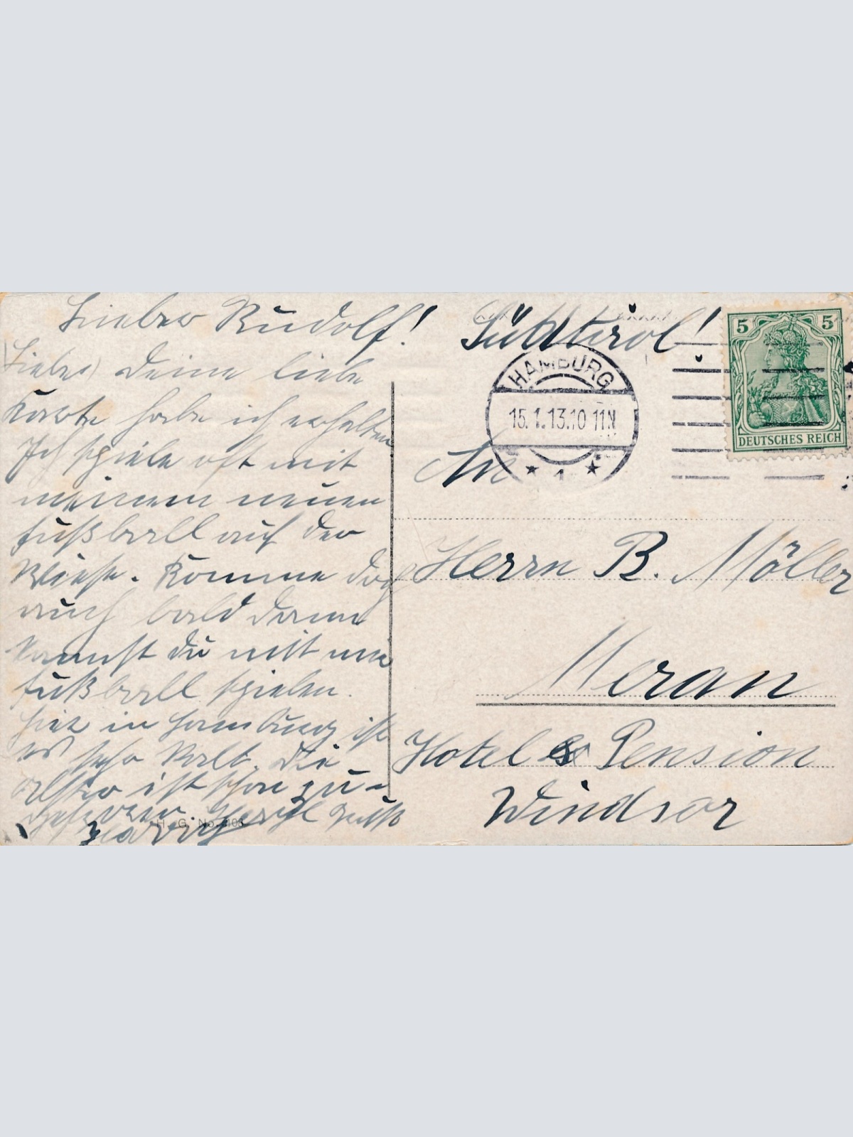 AK, Hamburg, Fleet b. Grimm (S1028)