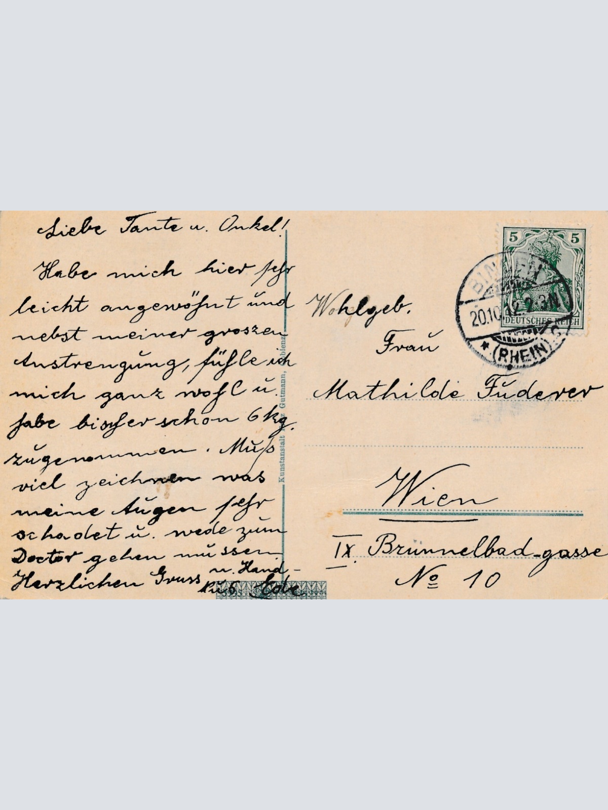 AK, Bingen am Rhein, Rheinland-Pfalz, Nationaldenkmal aus dem Niederwald (S1026)