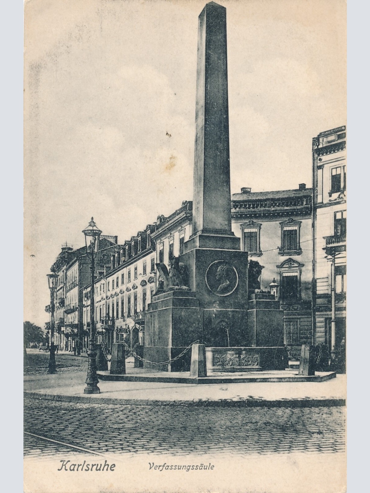 AK, Karlsruhe, Verfassungssäule, Baden-Württemberg (S979)