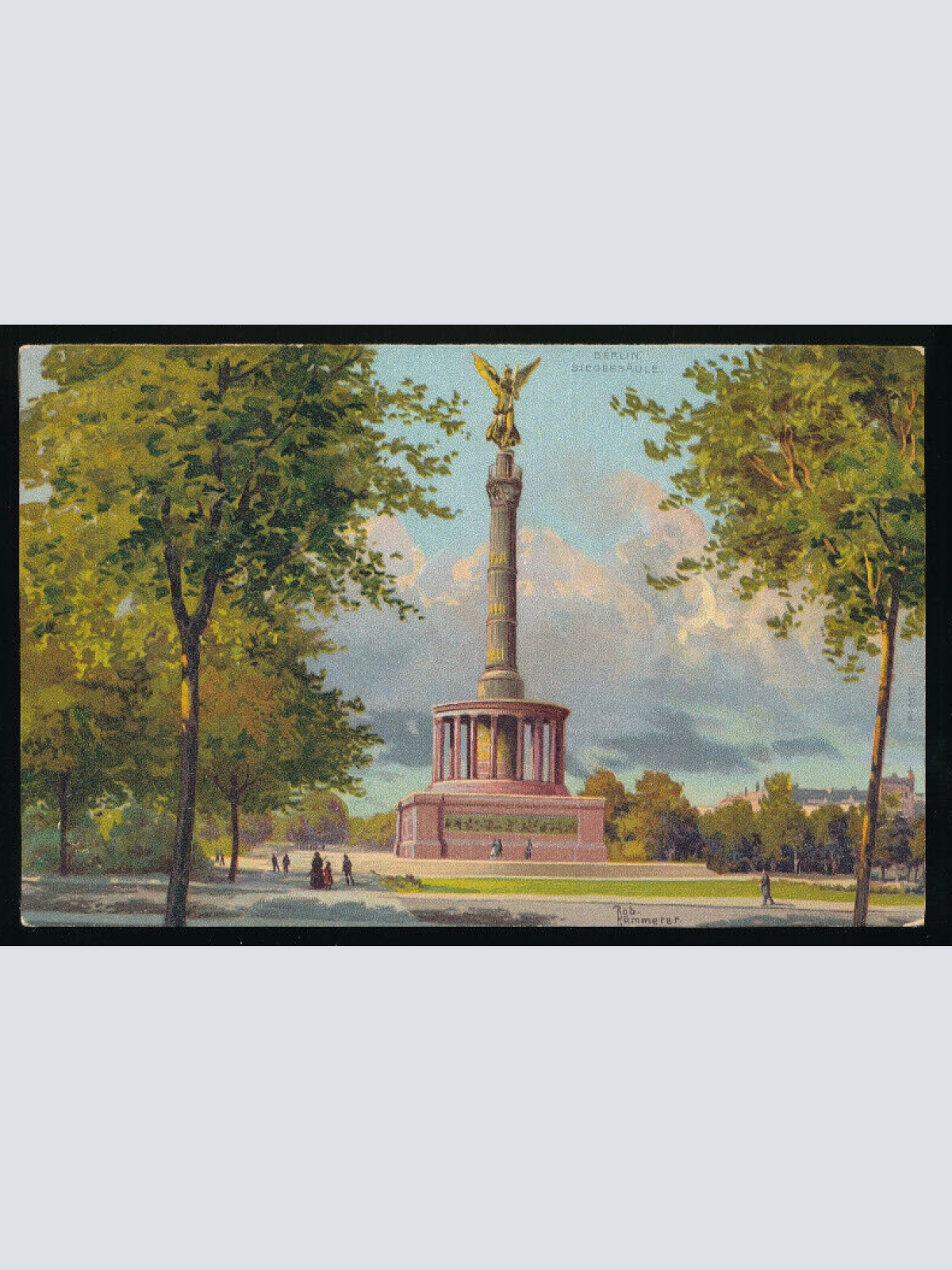 AK aus Berlin mit Siegessäule Berlin (5177)