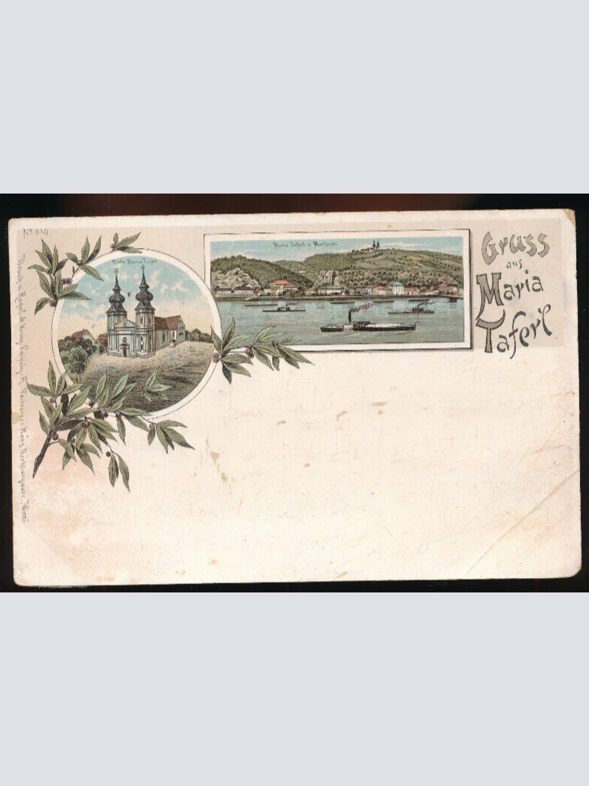 Litho - Karte gruss aus Maria Taferl Niederösterreich (4943)