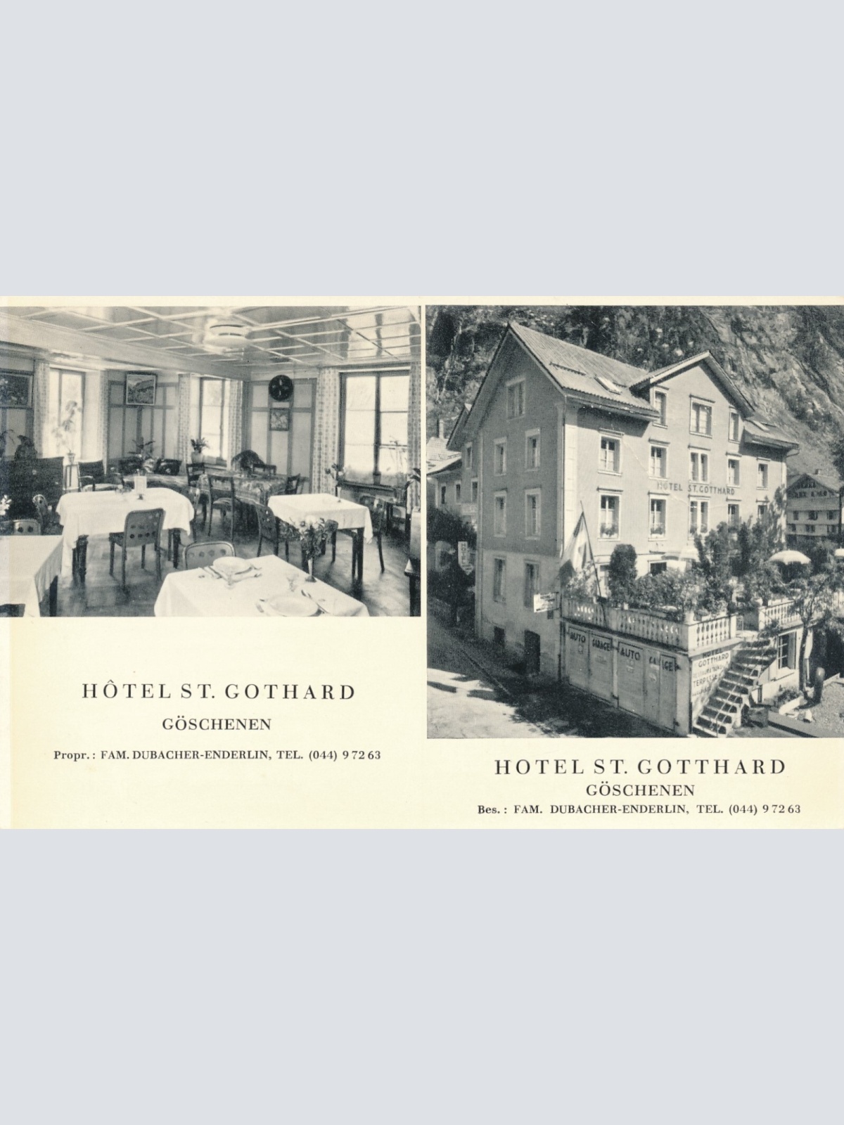 AK, Hotel St. Gothard, Göschenen, Schweiz (S980)