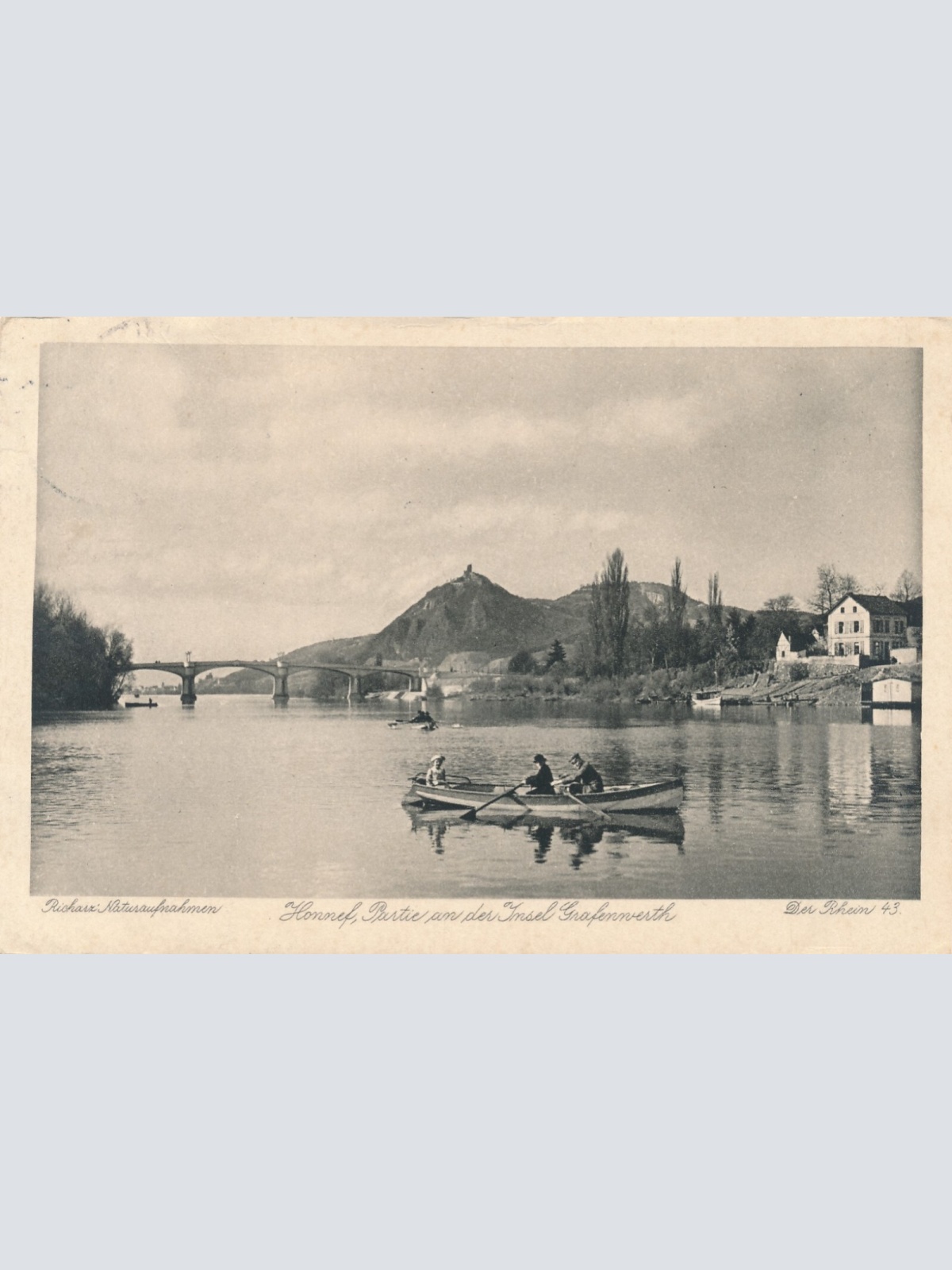 AK, Honnef, Partie an der Insel Grafenwerth, Nordrhein-Westfalen (S988)