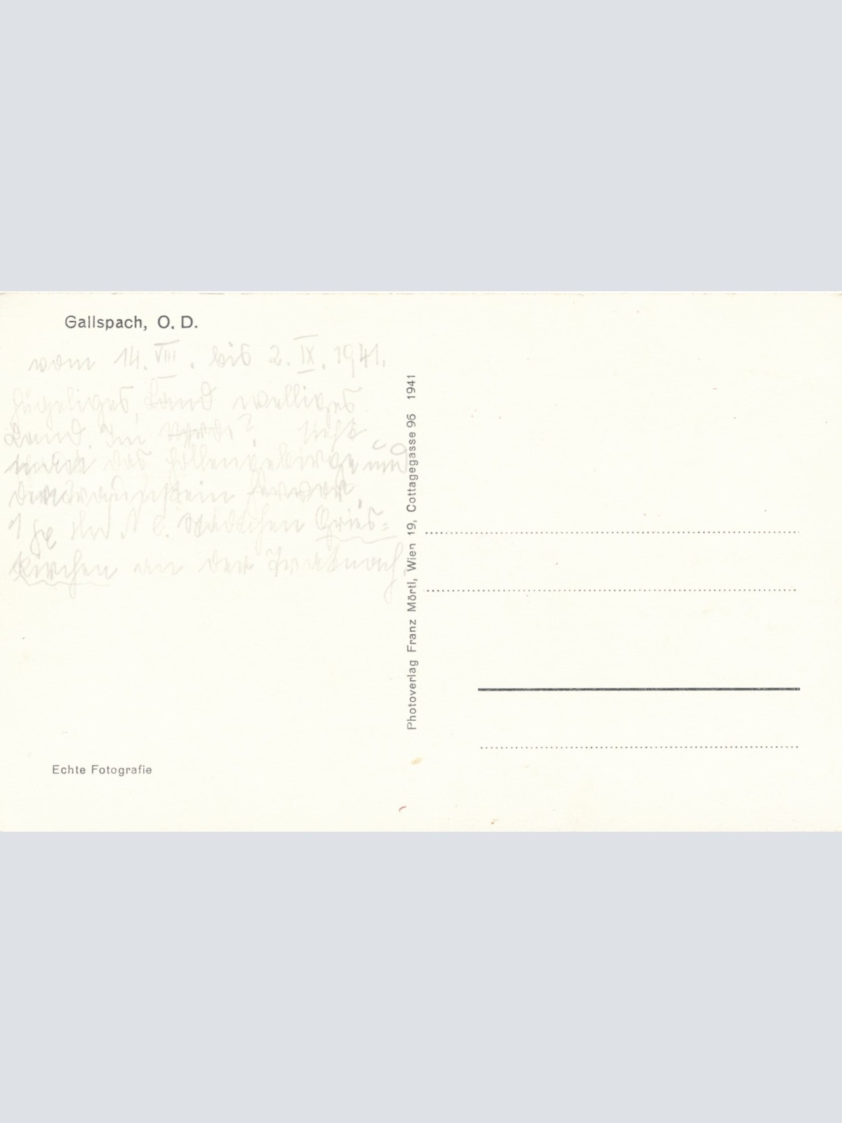 AK, Gallspach, Oberösterreich (S1064)