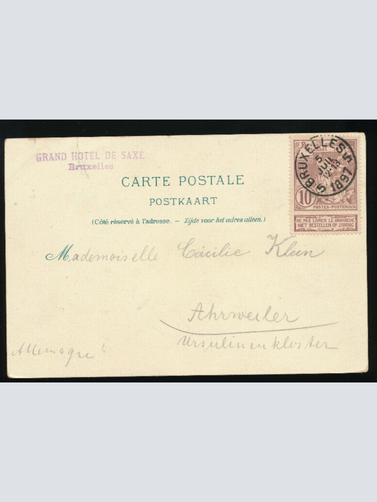 AK aus Buxelles - Brüssel Belgien (5115)