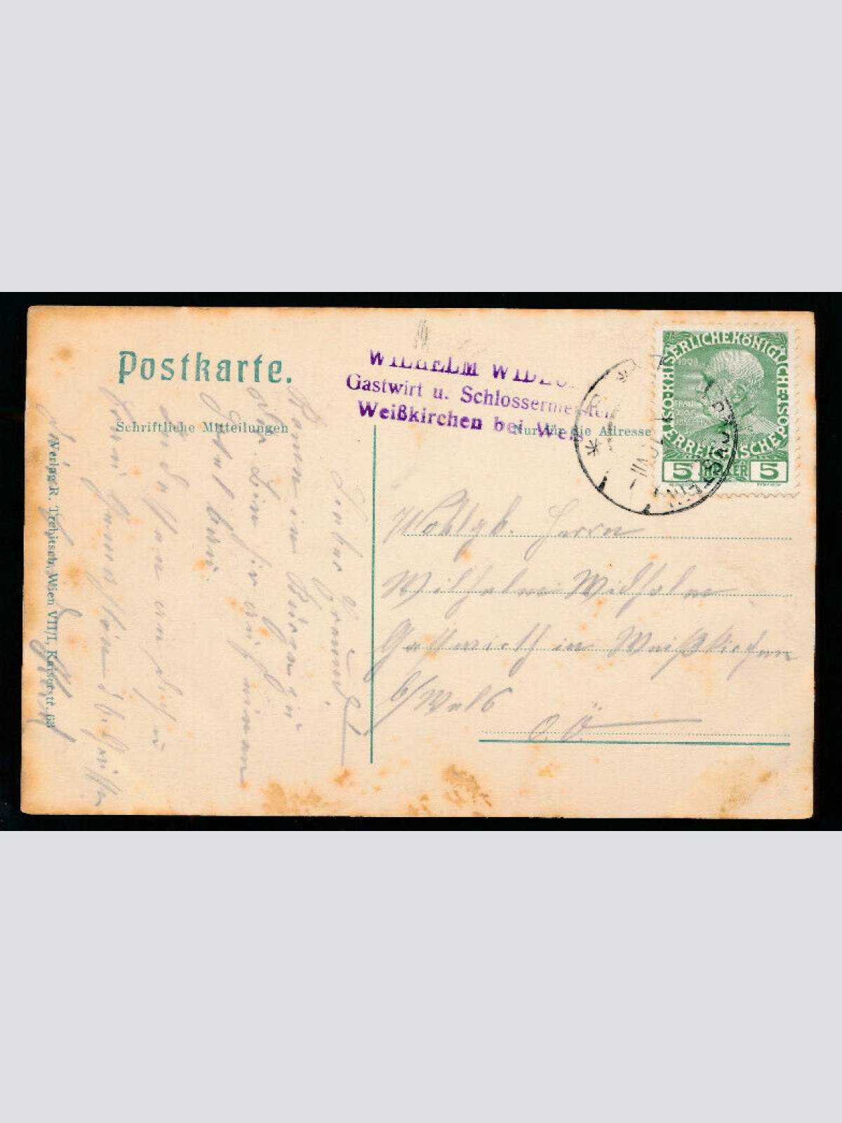 AK gruss vom Anlaufthal beim Tauerntunnel Salzburg (5147)