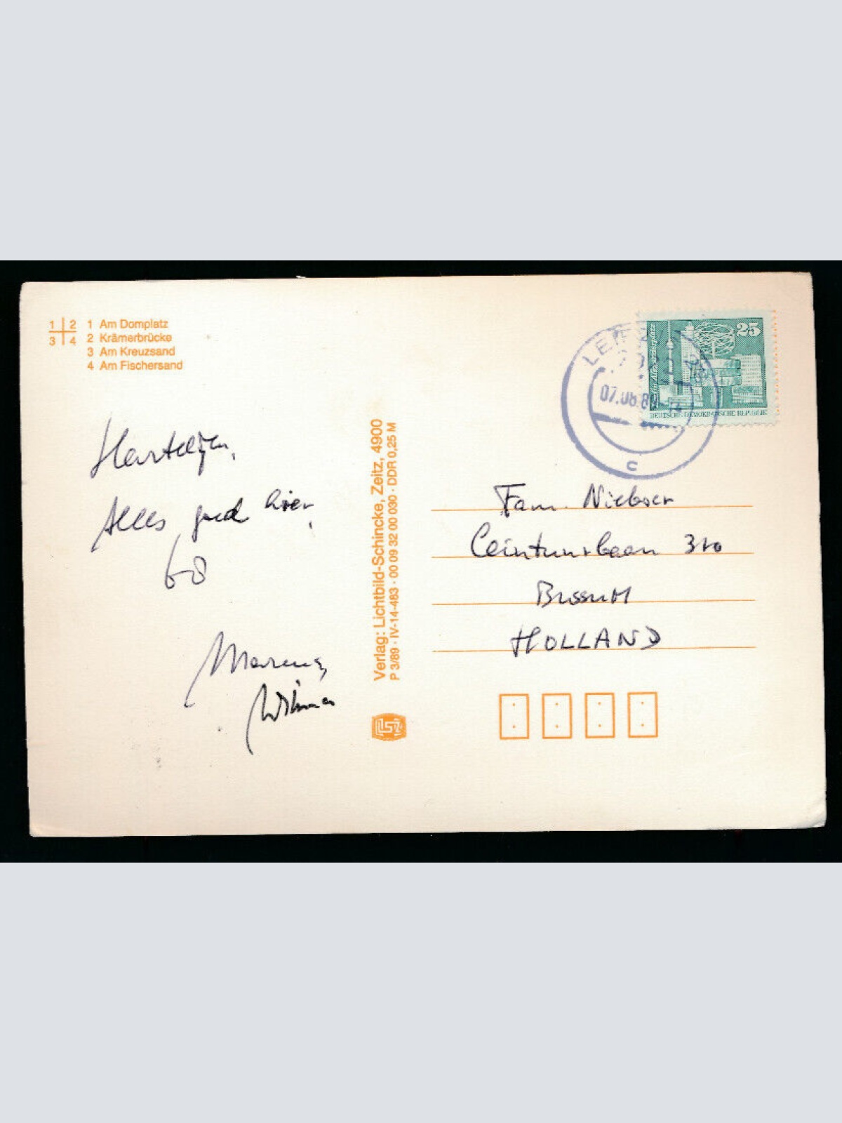 AK aus Erfurt Mehrbildkarte Thüringen (5166)