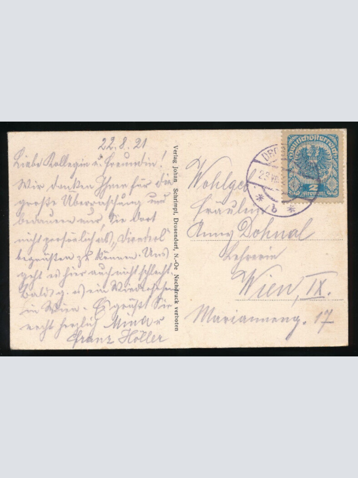 AK aus Drosendorf an der Thaya Niederösterreich (5162)