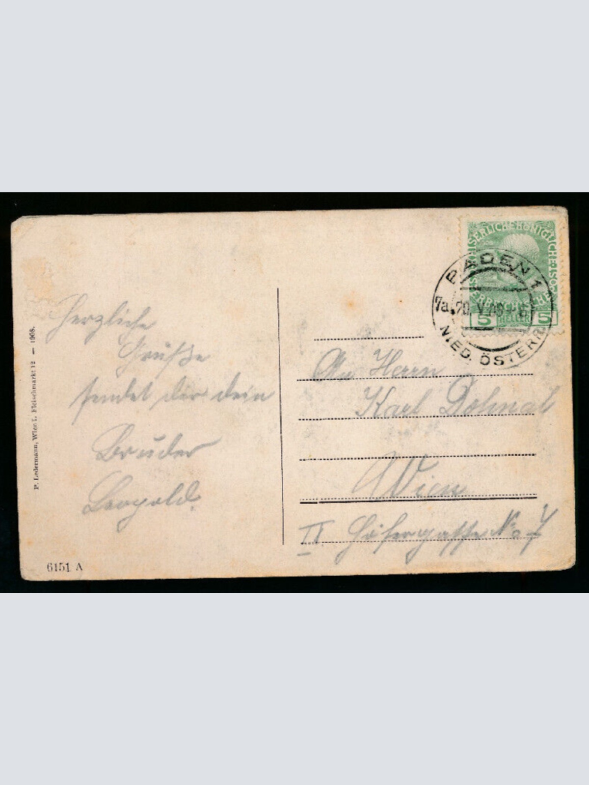 AK aus Baden Josefsplatz Niederösterreich (5159)