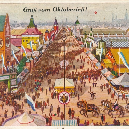 AK, Gruß vom Oktoberfest, München, Bayern (S973)