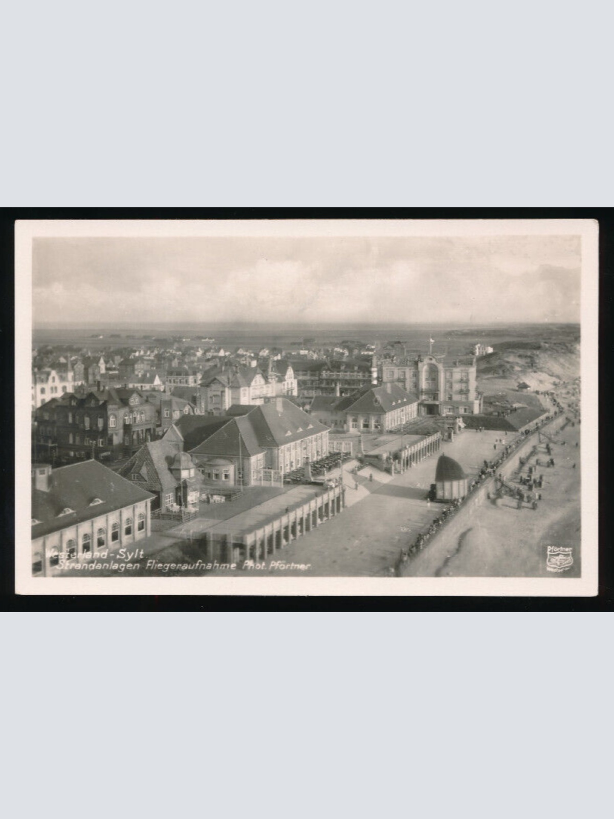 AK aus Sylt Strandanlagen . Fliegeraufnahme Schleswig - Holstein (5440)