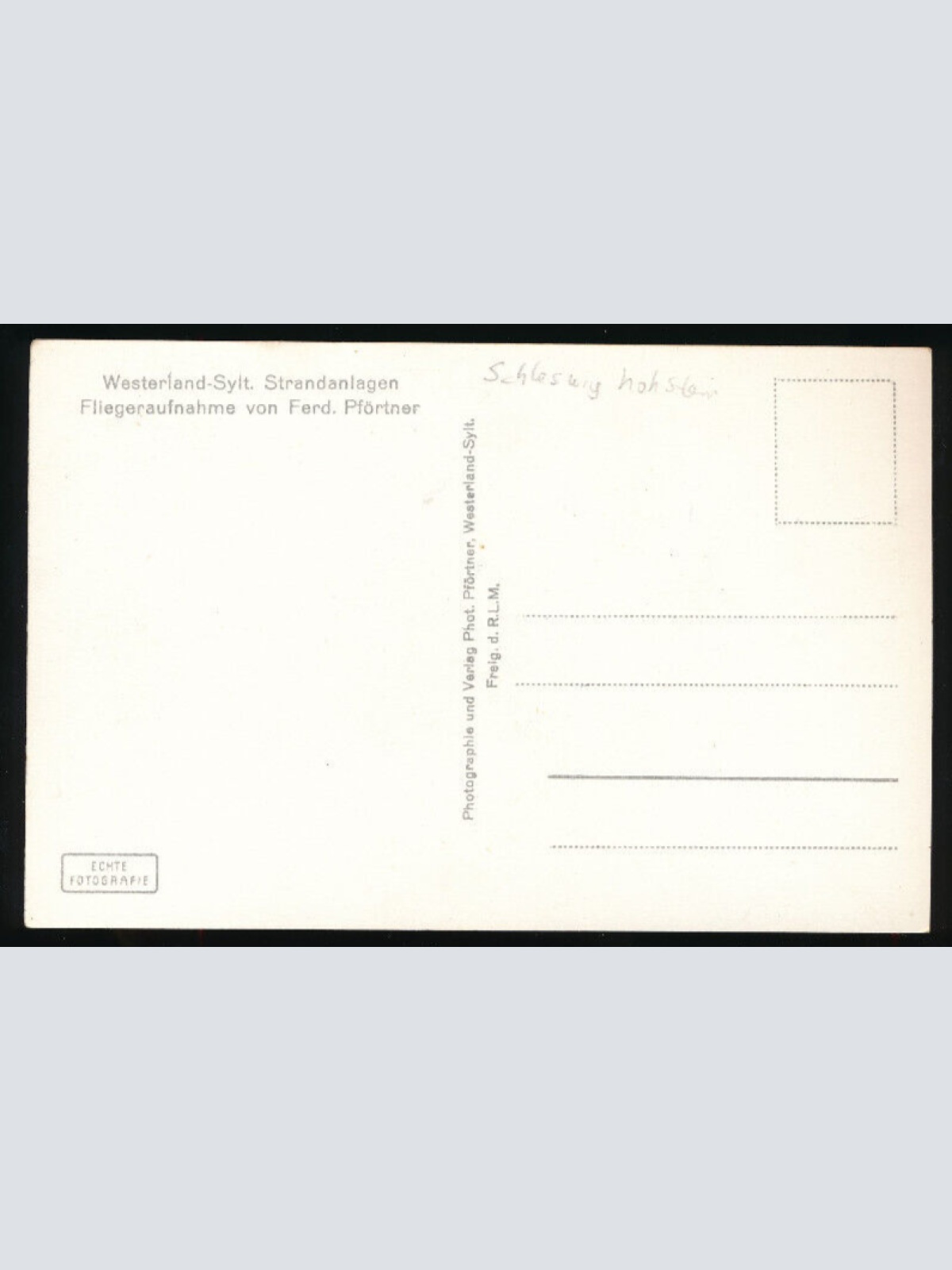 AK aus Sylt Strandanlagen . Fliegeraufnahme Schleswig - Holstein (5440)