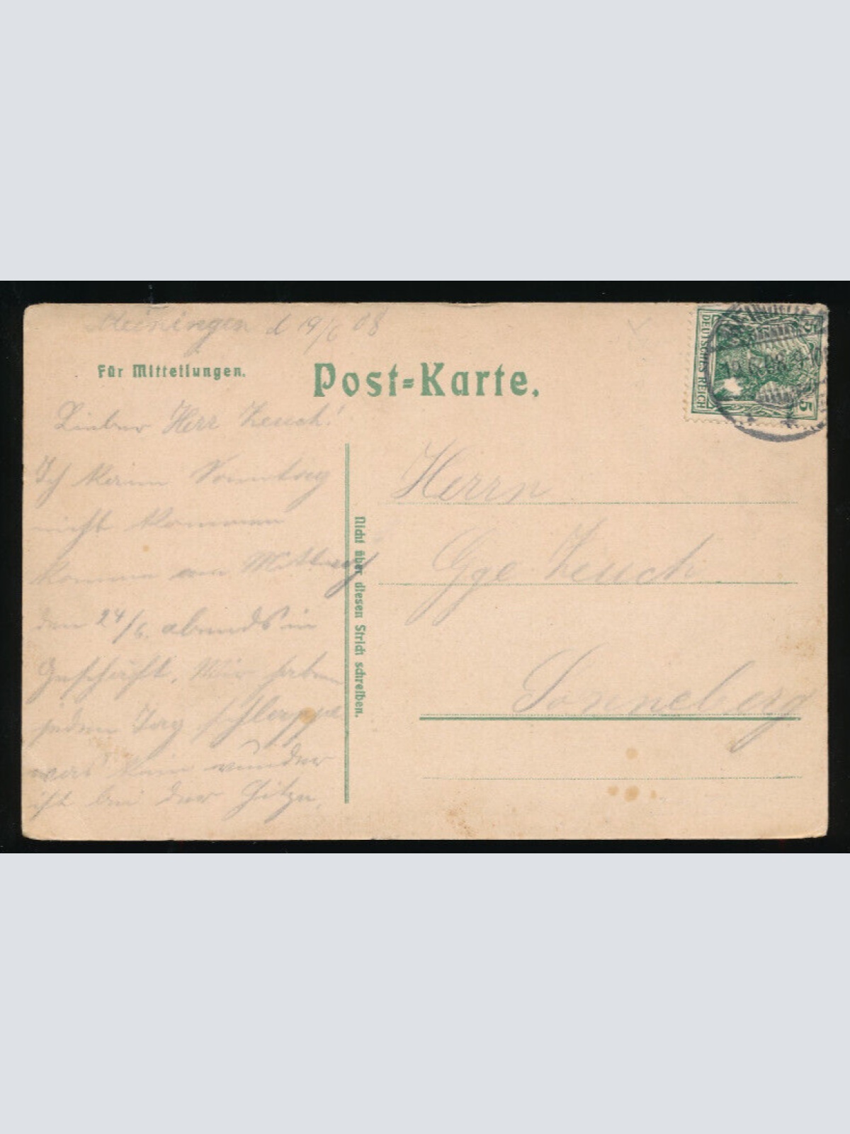 Litho - Karte Soldaten im Schützengraben (5445)