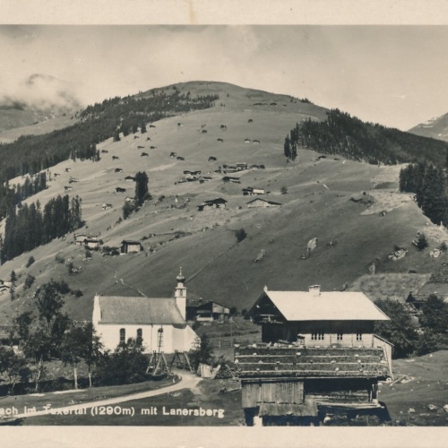 AK, Unterlanersbach im Tuxertal mit Lanersberg, Tirol (S921)