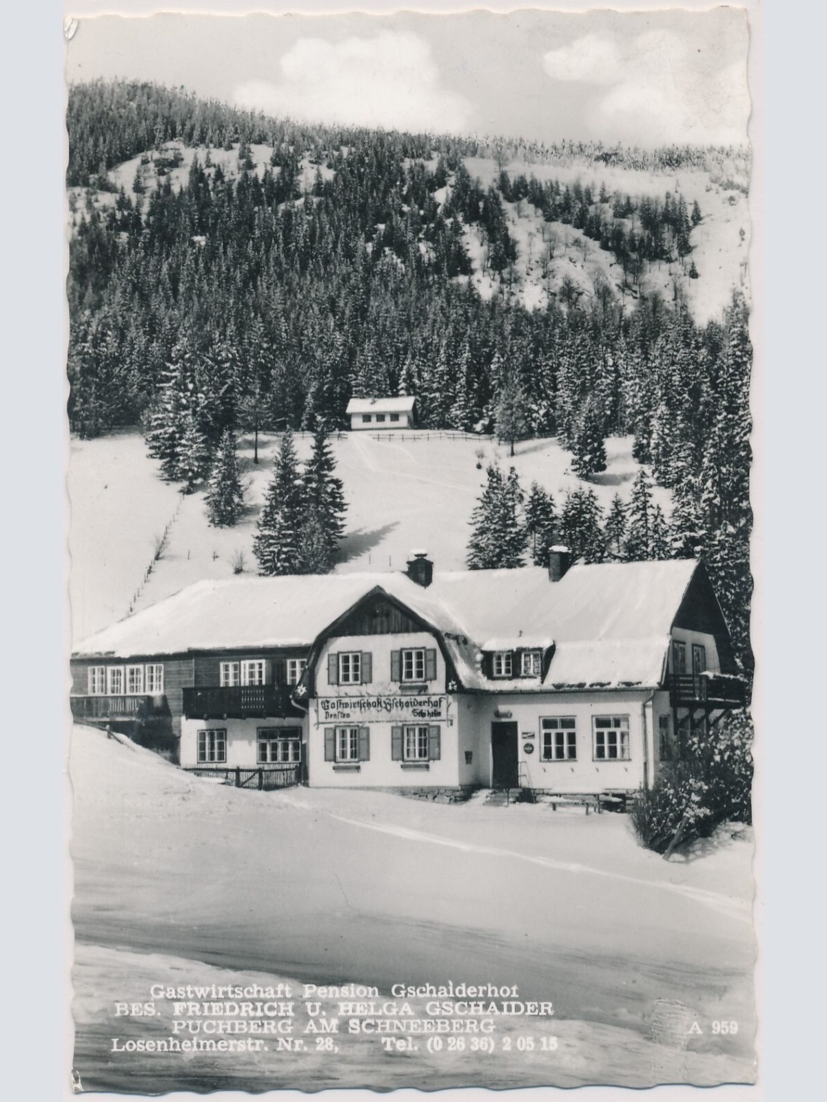 AK, Gastwirtschaft Pension Gschaiderhof, , Niederösterreich (S1104)